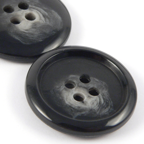 20mm Charcoal Grey Horn Effect 30% Biomass & Urea 4 Hole Suit Button