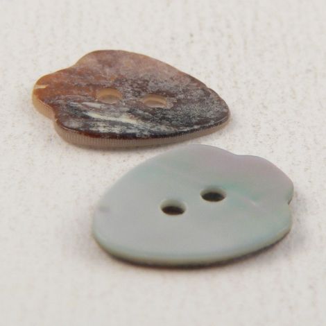 15mm Natural Agoya Shell Arrowhead 2 Hole Button