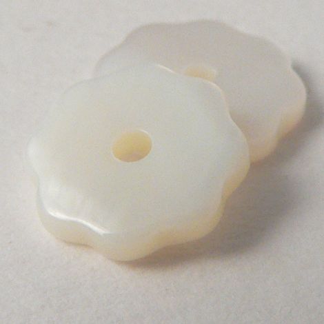 10mm Small Flower River Shell 1 Hole Button