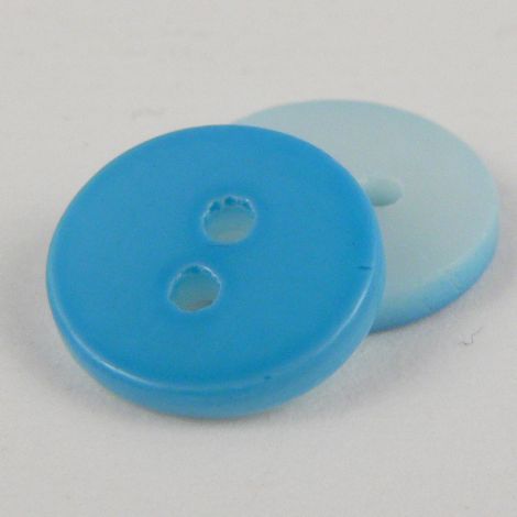11mm Turquoise River Shell 2 Hole Button