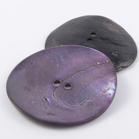 12mm Bluey-Lilac Agoya Shell 2 Hole Button