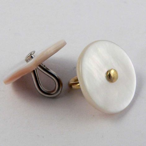 12.5mm Natural River Shell Shank Button