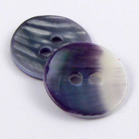 10mm Natural Round Mussel Shell 2 Hole Button