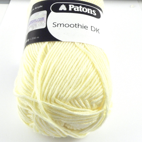 100gram Pale Yellow Patons Smoothie DK 100% Acrylic Wool
