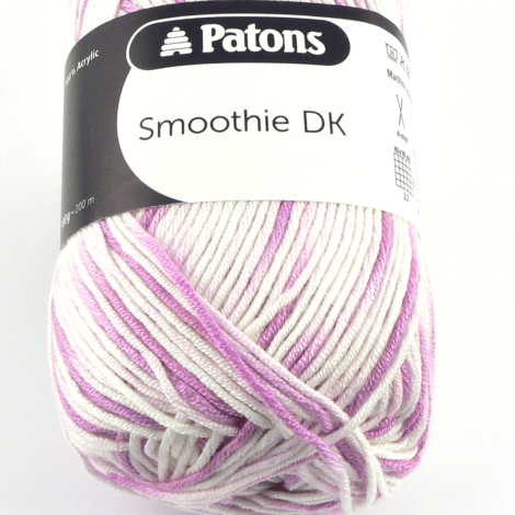 100gram Pink Mix Patons Smoothie DK 100% Acrylic Wool
