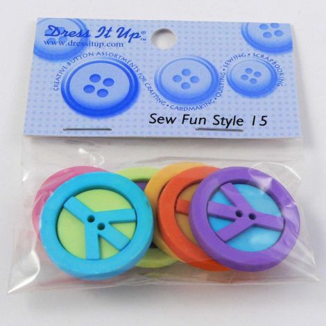 Vintage Dress It Up 'Sew Fun Style  15' Button Pack