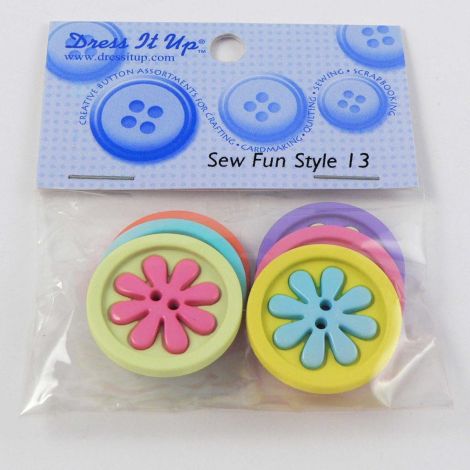 Vintage Dress It Up 'Sew Fun Style  13' Button Pack