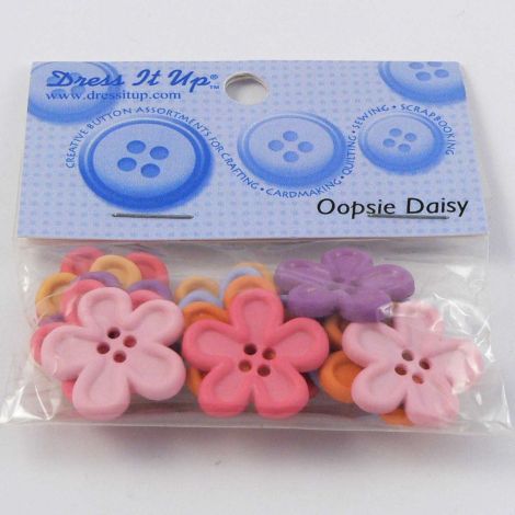 Vintage Dress It Up 'Oopsie Daisy' Button Pack