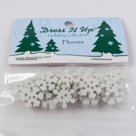 Vintage Dress It Up 'Flurries' Button Pack
