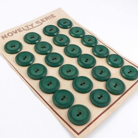 22mm Green Vintage 2 Hole Button  