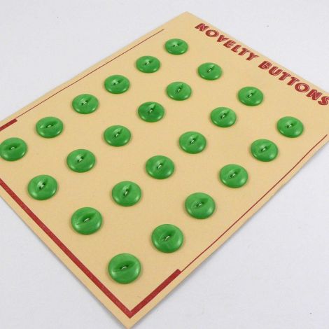 13mm Pearl Green Fisheye Vintage 2 Hole Button  