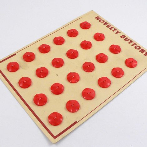 14mm Pearl Coral Vintage 2 Hole Button  
