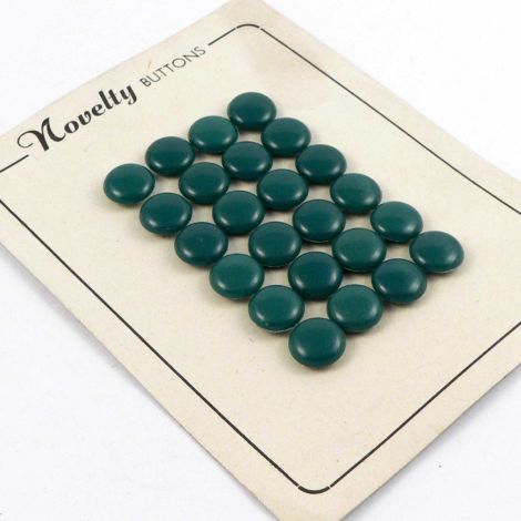 11mm Green Domed Vintage Shank Button  