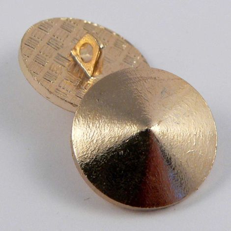 15mm Gold Pyramid Vintage Shank Button  