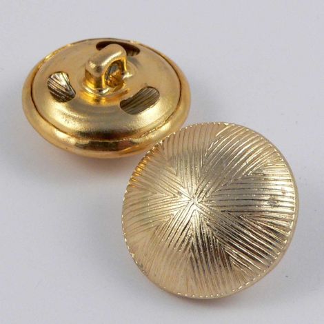 22mm Gold Domed Vintage Shank Button  