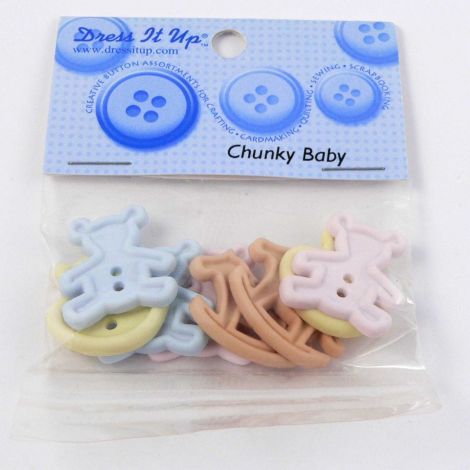 Vintage Dress It Up 'Chunky Baby' Button Pack