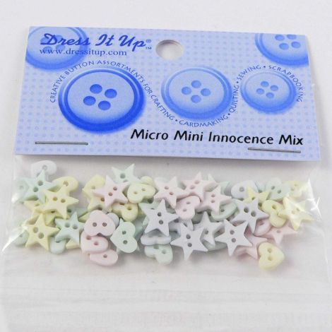 Vintage Dress It Up 'Micro Mini Innocence Mix' Button Pack