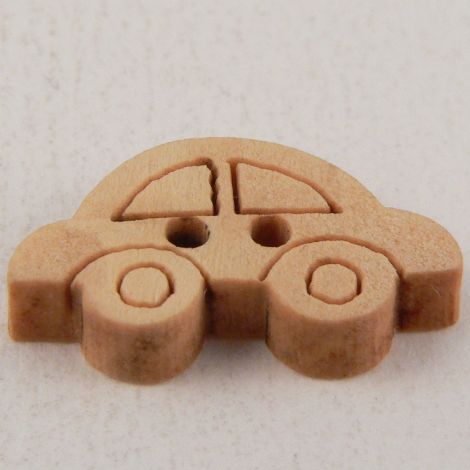 20mm Wooden Car 2 Hole Button