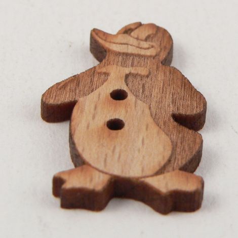 18mm Donald Duck Style Wood 2 Hole Button