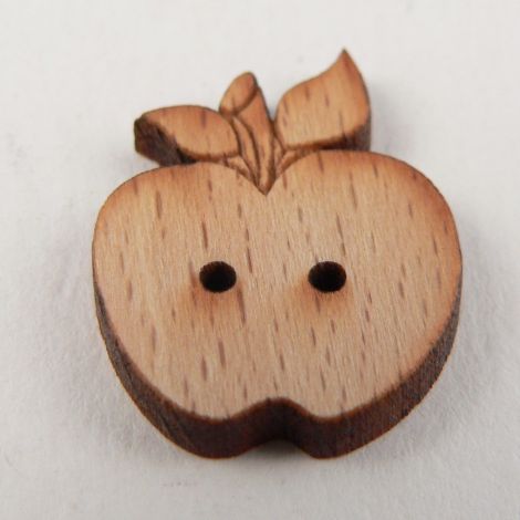 17mm Wooden Apple 2 Hole Button