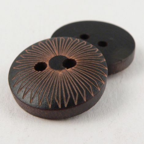 18mm Wooden Contemporary 2 Hole Button