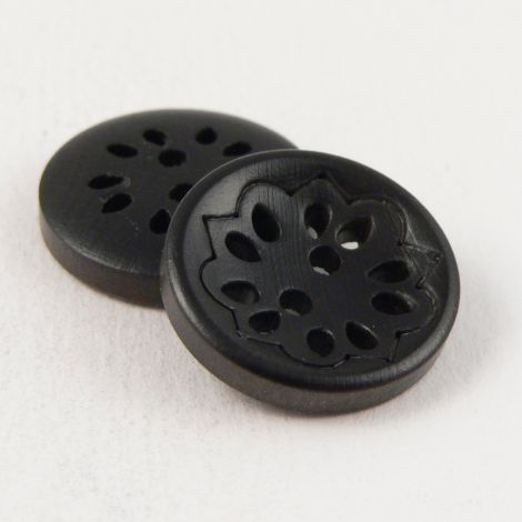 20mm Round Wood Petal 2 Hole Button