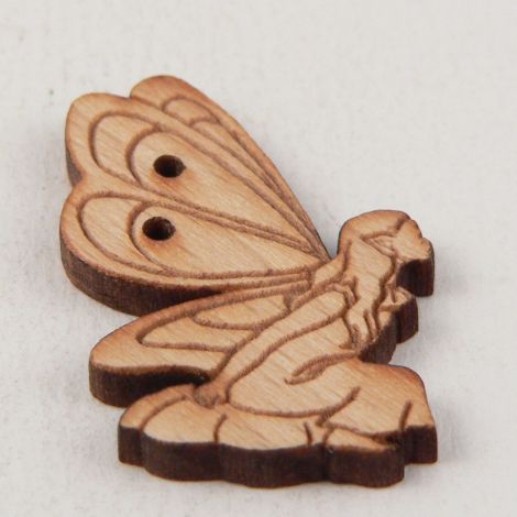 20mm Wooden Fairy 2 Hole Button