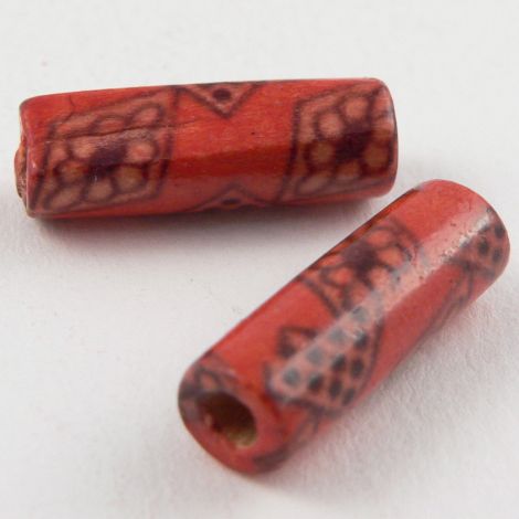 15mm Wooden 1 Hole Bead
