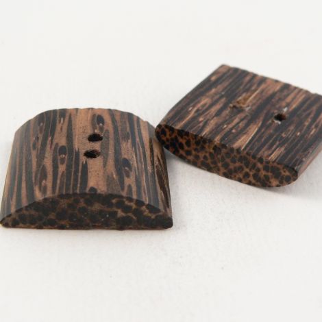 25mm Square Two/Tone Handcrafted Wood 2 Hole Button