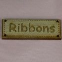 42mm Wooden 'Ribbons' Tag 4 Hole Button