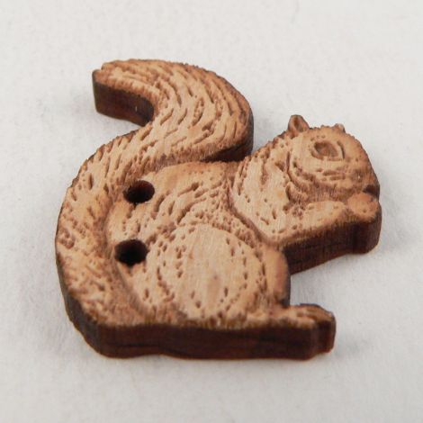 21mm Wooden Squirrel 2 Hole Button