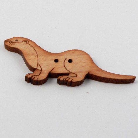 48mm Sea Otter Wood 2 Hole Button
