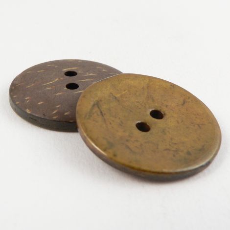 30mm Italian Glazed Green Coconut 2 Hole Button