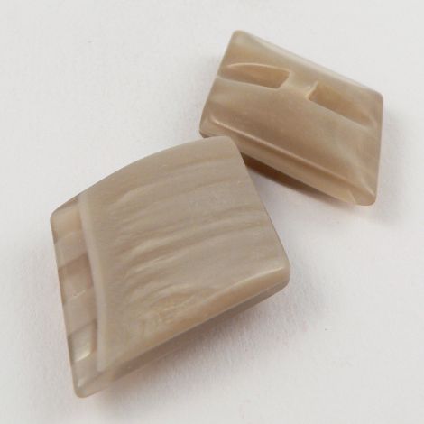 45mm Taupe Diamond Contemporary Shank Coat Button