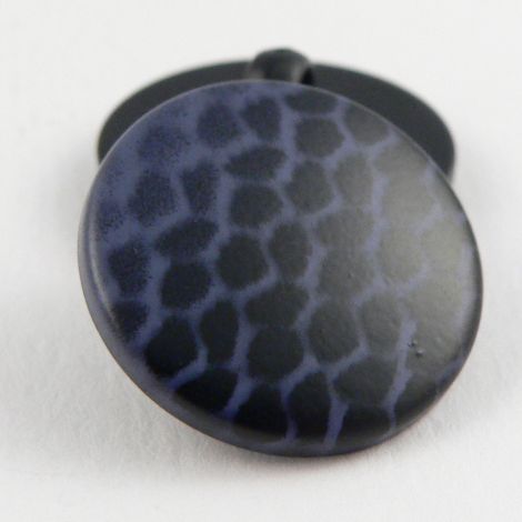 22mm Blue Speckled Print Shank Sewing Button