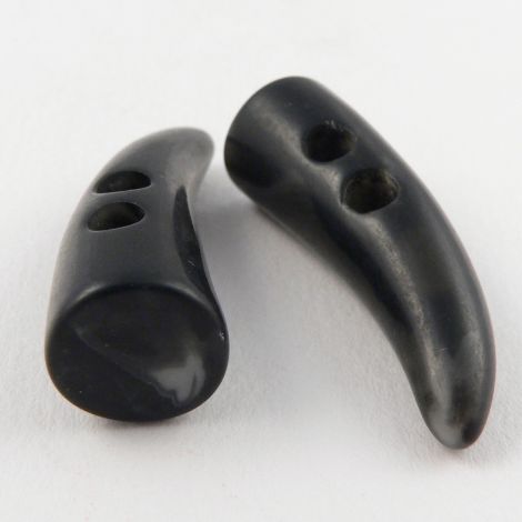 36mm Dark Grey Marble Effect Toggle 2 Hole Coat  Button