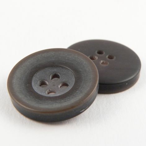 22mm Chunky Brown Suit 4 Hole Button