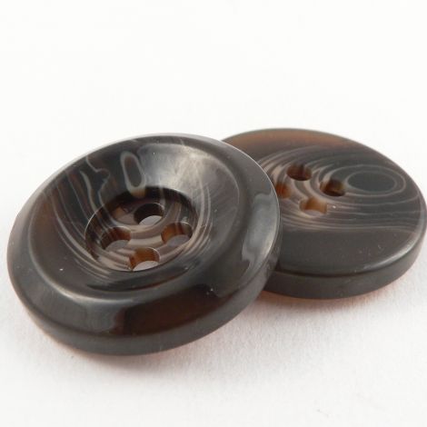 31mm Brown 4 Hole Coat Button