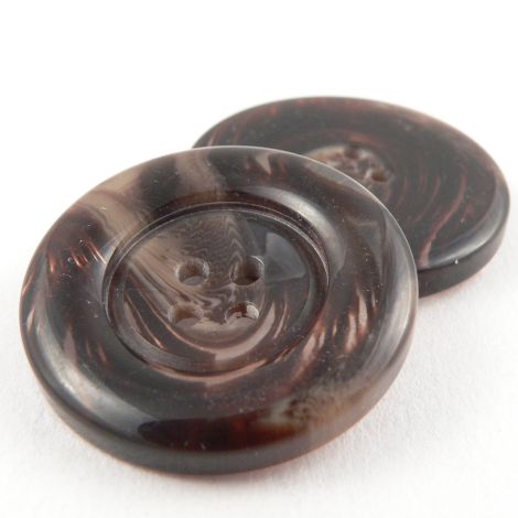 31mm Glossy Horn Effect 4 Hole Coat Button