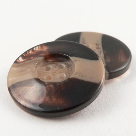 31mm Stripe Effect 4 Hole Coat Button