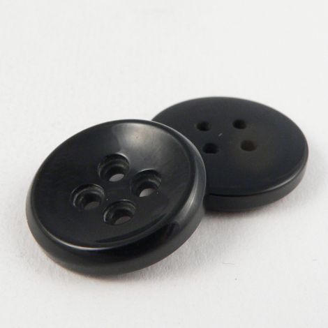 20mm Gentlemens Black Brace 4 Hole Suit Button