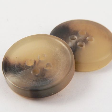 20mm Caramel Horn Effect 4 Hole Suit Button