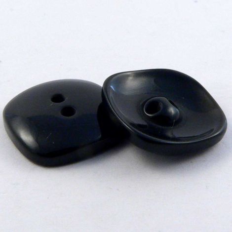 23mm Black Square Sunken 2 Hole Button