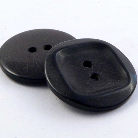 23mm Brown Round Square Sunken Glittery 2 Hole Button