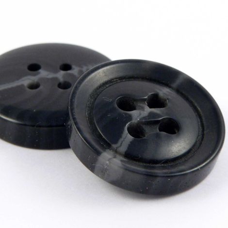 38mm Grey Chunky 4 Hole Coat Button