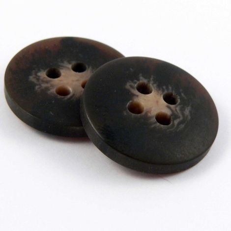20mm Matt Brown 4 Hole Sewing Button