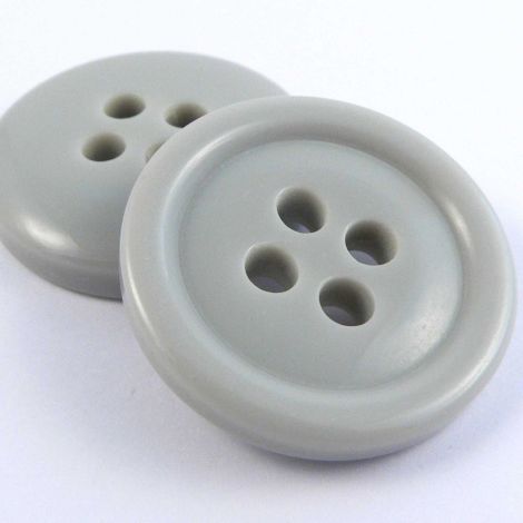 30mm Pale Grey 4 Hole Coat Button