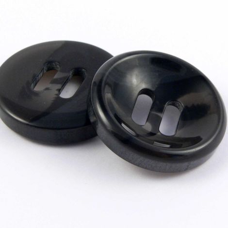 22mm Two-Tone Grey Wide 2 Hole Sewing Button