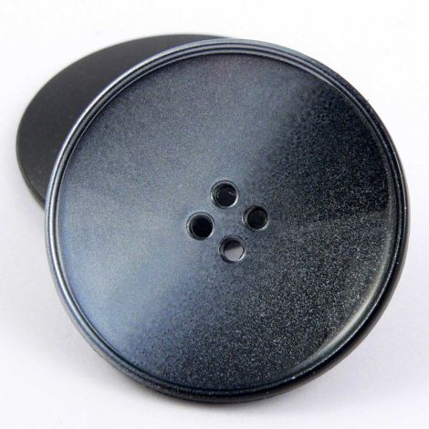 34mm Shiny Grey Graduated 4 Hole Coat Button