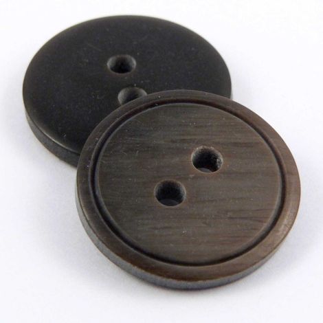 18mm Matt Brown Graduated 2 Hole Button